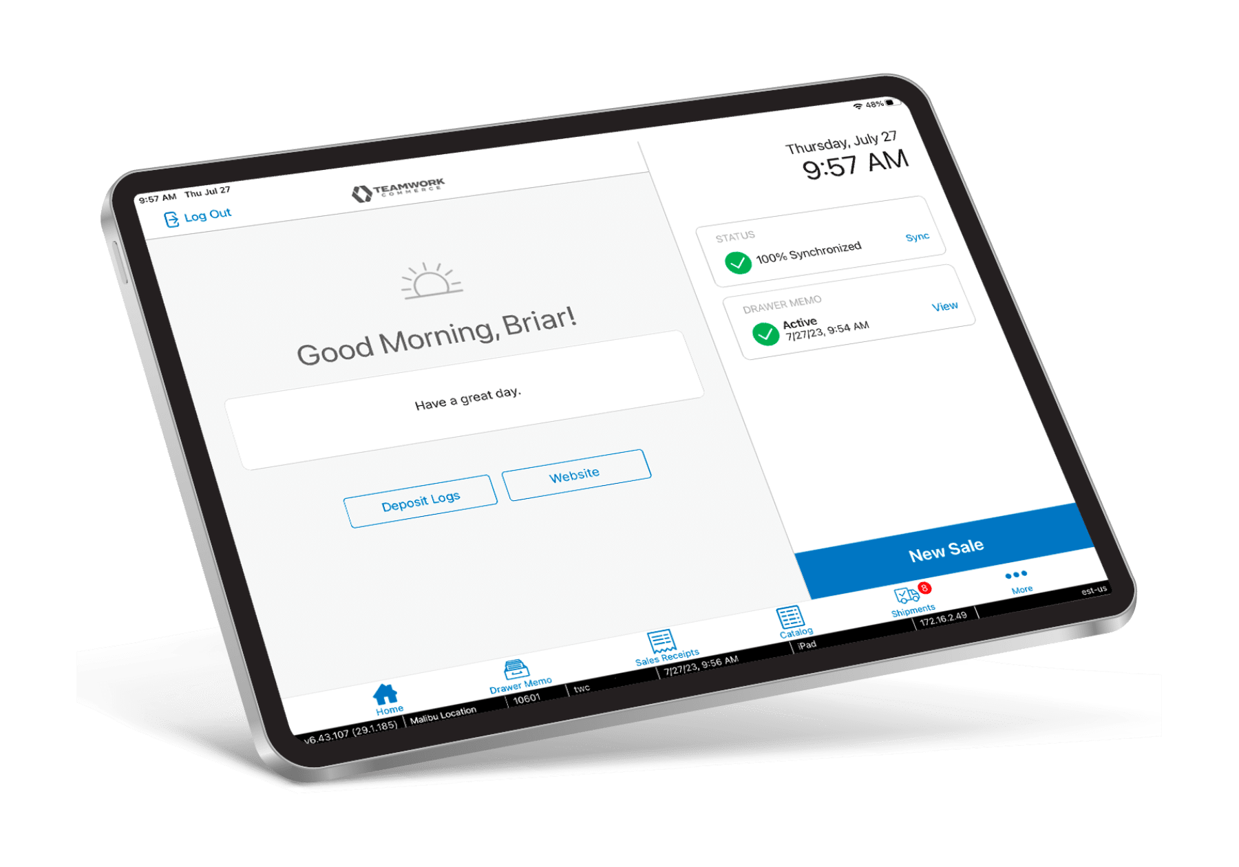 tech stack Teamwork Commerce Point of Sale (POS)