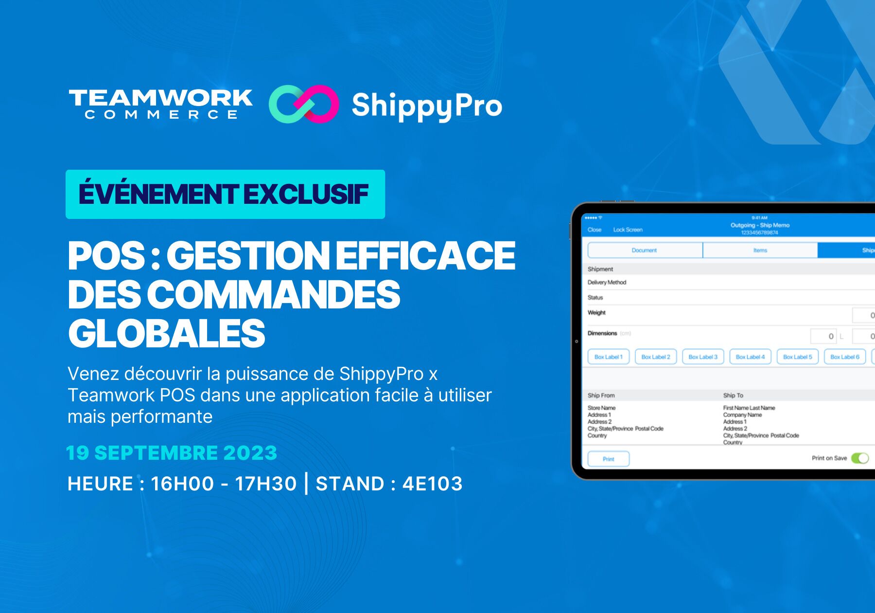 OMS Événement: ShippyPro x Teamwork Commerce POS : Gestion efficace des commandes globales